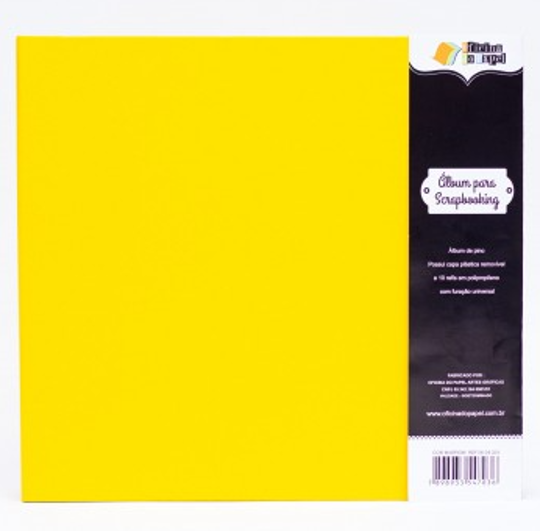 Imagem de Álbum Para Scrapbooking 30,5x30,5cm Amarelo | Oficina do Papel